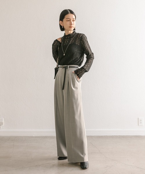 RIVE DROITE（リヴドロワ）の「レースカットソー（Tシャツ/カットソー・レディース・ブラック/オフホワイト・FREE）」の13枚目の写真