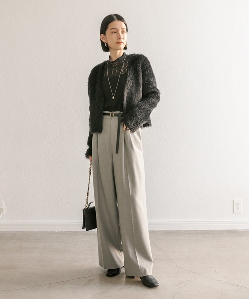 RIVE DROITE（リヴドロワ）の「レースカットソー（Tシャツ/カットソー・レディース・ブラック/オフホワイト・FREE）」の14枚目の写真