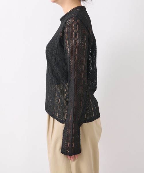 RIVE DROITE（リヴドロワ）の「レースカットソー（Tシャツ/カットソー・レディース・ブラック/オフホワイト・FREE）」の21枚目の写真