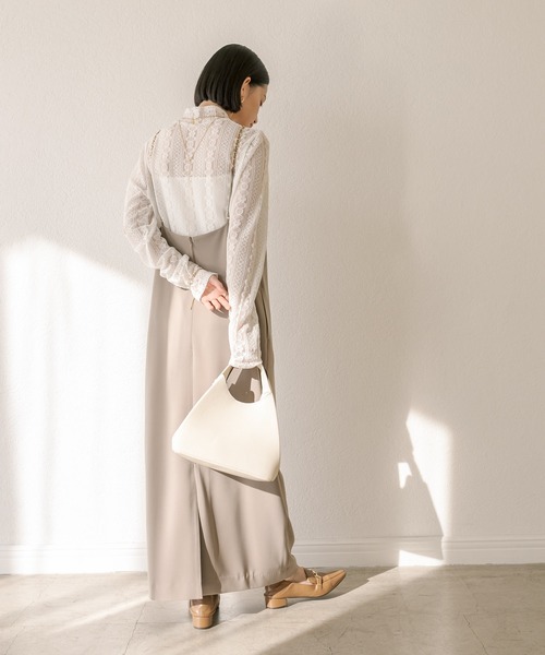 RIVE DROITE（リヴドロワ）の「レースカットソー（Tシャツ/カットソー・レディース・ブラック/オフホワイト・FREE）」の6枚目の写真