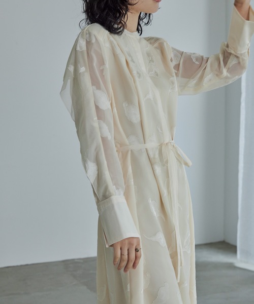 niana オパールシャツワンピースパーティードレス アイボリー　M niana ニアナ オパールシャツワンピース[品番：FT000009183