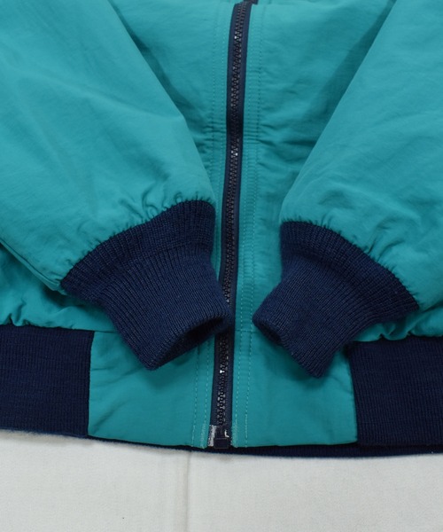 WOOLRICH(ウールリッチ)の「【ヴィンテージ古着】80's Woolrich/ウールリッチ ロゴ フルジップナイロンジャケット USA製(ナイロンジャケット・メンズ・グリーン・LARGE)」の7枚目の写真