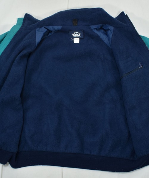 WOOLRICH(ウールリッチ)の「【ヴィンテージ古着】80's Woolrich/ウールリッチ ロゴ フルジップナイロンジャケット USA製(ナイロンジャケット・メンズ・グリーン・LARGE)」の6枚目の写真