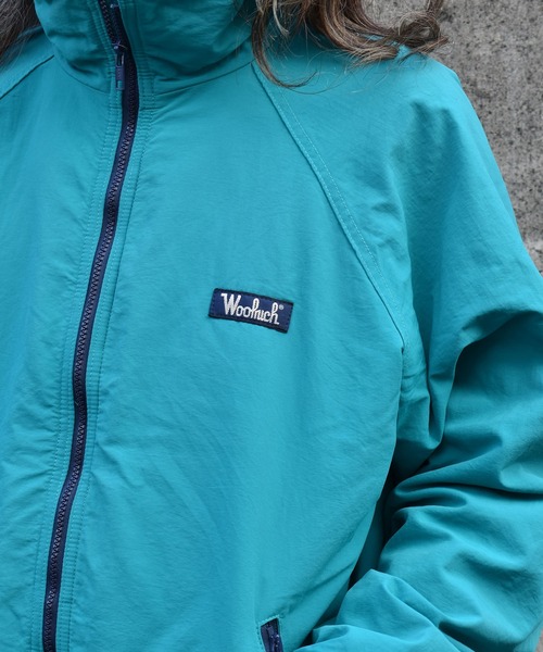 WOOLRICH(ウールリッチ)の「【ヴィンテージ古着】80's Woolrich/ウールリッチ ロゴ フルジップナイロンジャケット USA製(ナイロンジャケット・メンズ・グリーン・LARGE)」の15枚目の写真