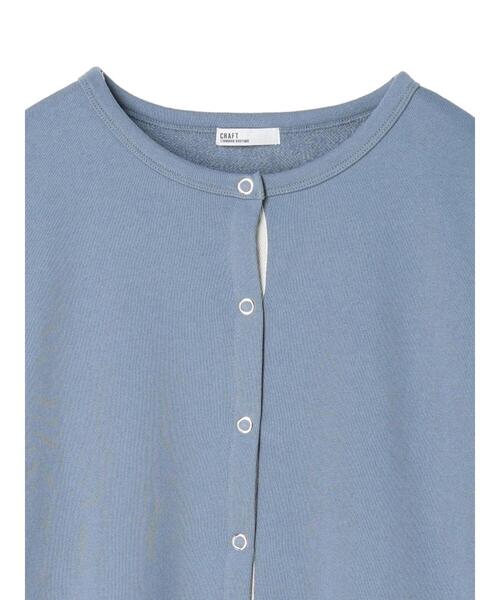 CRAFT STANDARD BOUTIQUE（クラフトスタンダードブティック）の「裏毛リングドットカーディガン（カーディガン/ボレロ・レディース・アイボリー/サックスブルー/レッド/杢グレー/ブラック/オートミール・FREE）」の19枚目の写真