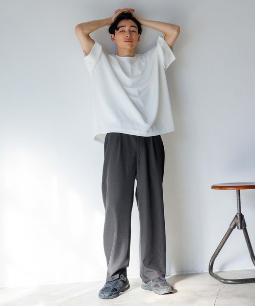 LOWRYS FARM（ローリーズファーム）の「【MENS】ツイルストレッチワイドパンツ　996337（スラックス・メンズ・ブラック/ブラウン/グリーン・MEDIUM/LARGE）」の17枚目の写真