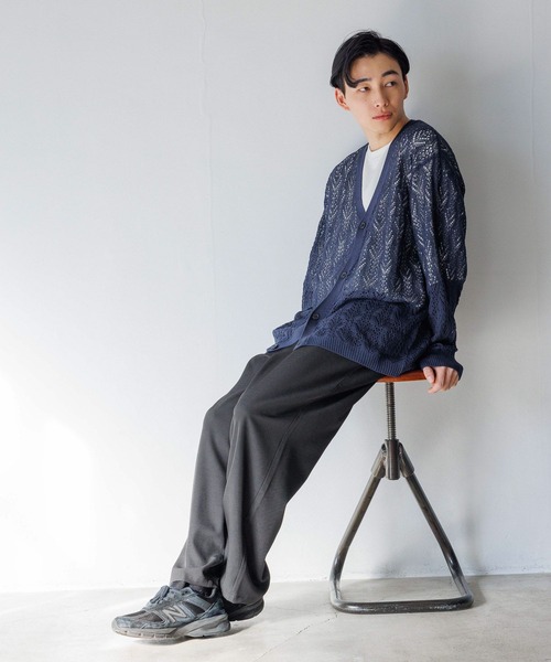 LOWRYS FARM（ローリーズファーム）の「【MENS】ツイルストレッチワイドパンツ　996337（スラックス・メンズ・ブラック/ブラウン/グリーン・MEDIUM/LARGE）」の18枚目の写真