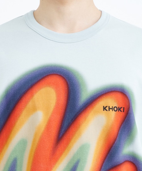 KHOKI(コッキ)の「【KHOKI / コッキ】Printed T-shirt(Tシャツ/カットソー・メンズ・ホワイト/ブルー・3/2)」の19枚目の写真