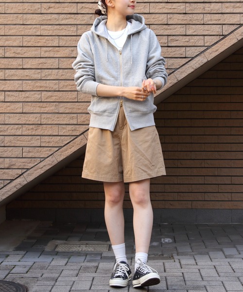 ORCIVAL（オーシバル）の「ORCIVAL/オーシバル　フレンチテリー　ジップフーディ　FRENCH TERRY ZIP HOODIE　OR-C0153（パーカー・レディース・ナチュラル/ヘザーグレー・2）」の20枚目の写真