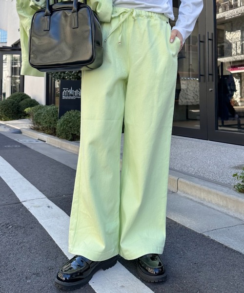 GEVACO（ゲバコ）の「【UNISEX】【GEVACO / ゲバコ】10ozワイドデニムイージーパンツ(セットアップ対応)（デニムパンツ・メンズ・ライム/ブラック/サックスブルー/ネイビー・SMALL/MEDIUM/LARGE）」の3枚目の写真