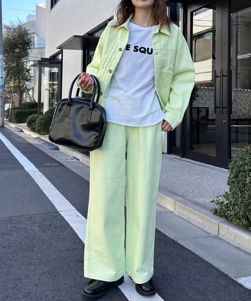 GEVACO（ゲバコ）の「【UNISEX】【GEVACO / ゲバコ】10ozワイドデニムイージーパンツ(セットアップ対応)（デニムパンツ・メンズ・ライム/ブラック/サックスブルー/ネイビー・SMALL/MEDIUM/LARGE）」の22枚目の写真