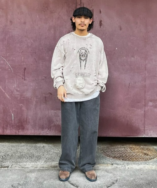 GEVACO（ゲバコ）の「【UNISEX】【GEVACO / ゲバコ】10ozワイドデニムイージーパンツ(セットアップ対応)（デニムパンツ・メンズ・ライム/ブラック/サックスブルー/ネイビー・SMALL/MEDIUM/LARGE）」の18枚目の写真