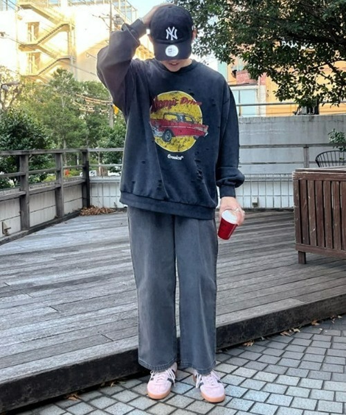 GEVACO（ゲバコ）の「【UNISEX】【GEVACO / ゲバコ】10ozワイドデニムイージーパンツ(セットアップ対応)（デニムパンツ・メンズ・ライム/ブラック/サックスブルー/ネイビー・SMALL/MEDIUM/LARGE）」の19枚目の写真