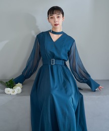 HARE | 【オケージョン/セレモニー/お呼ばれ】2WAYソデシアードッキングワンピース(HARE)(ドレス)