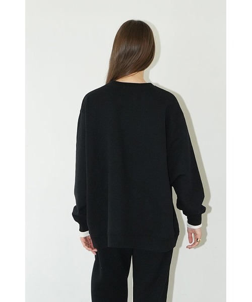 CLANE（クラネ）の「CLANE/クラネ/C SWEAT TOPS（スウェット・レディース・ブラック/ベージュ/ホワイト・1）」の5枚目の写真