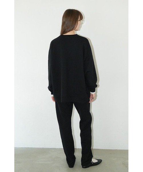 CLANE（クラネ）の「CLANE/クラネ/C SWEAT TOPS（スウェット・レディース・ブラック/ベージュ/ホワイト・1）」の6枚目の写真