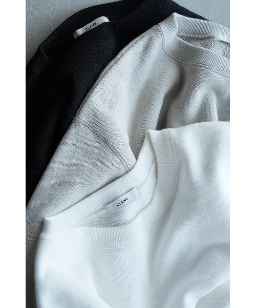 CLANE（クラネ）の「CLANE/クラネ/C SWEAT TOPS（スウェット・レディース・ブラック/ベージュ/ホワイト・1）」の9枚目の写真