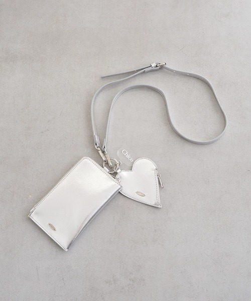 セール】【2024SS】ハートポーチ付スマホショルダー