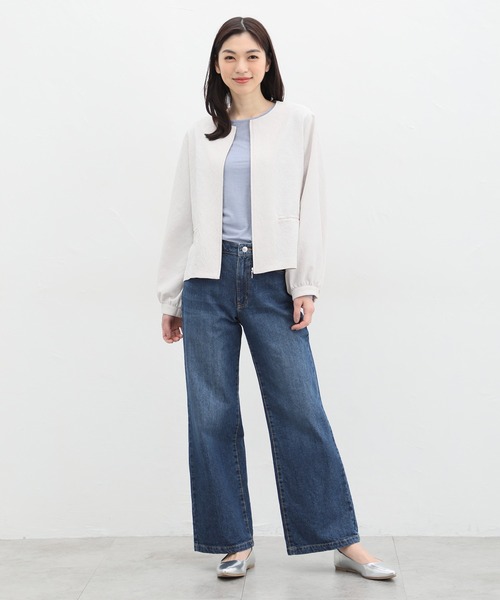 Honeys(ハニーズ)の「シアーラメ入りトップス(Tシャツ/カットソー・レディース・チャコールグレー/アイボリー/ブラック/ブルー系その他・S/M/L/LL)」の10枚目の写真