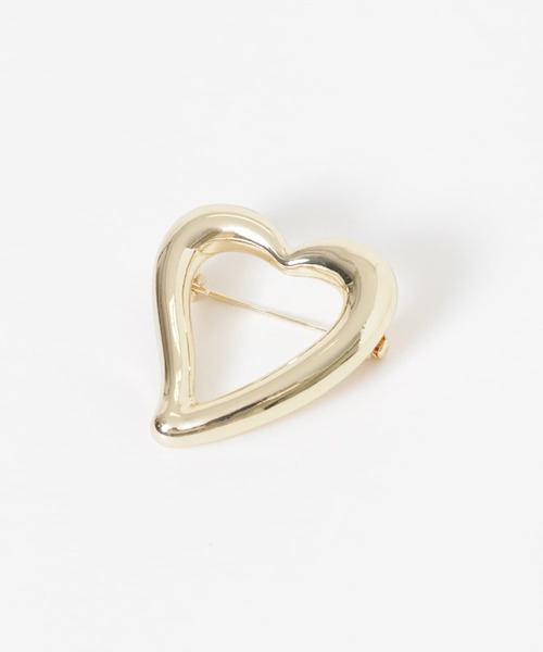 SMELLY（スメリー）の「メタルハートブローチ（ブローチ/コサージュ・レディース・ゴールド・-）」の3枚目の写真