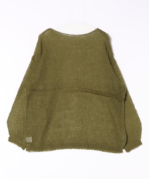 mimi toujours（ミミトゥジュール）の「モヘアタッチ シアー ニット プルオーバー mimi toujours×itsPeachi（ニット/セーター・レディース・カーキ/レッド/ブラック・フリー）」の15枚目の写真