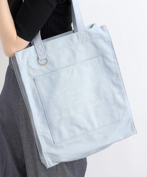 grove(グローブ)の「◆【大人の推し活】機能A4キャンバスロゴトート(トートバッグ・レディース・アイボリー系4/サックスブルー/ブラック/ベージュ/パープル/ピンク系1/ライトグリーン系・00)」の6枚目の写真