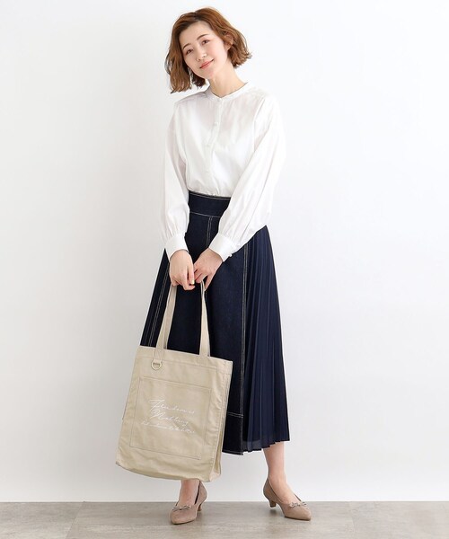 grove(グローブ)の「◆【大人の推し活】機能A4キャンバスロゴトート(トートバッグ・レディース・アイボリー系4/サックスブルー/ブラック/ベージュ/パープル/ピンク系1/ライトグリーン系・00)」の12枚目の写真