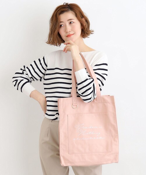 grove(グローブ)の「◆【大人の推し活】機能A4キャンバスロゴトート(トートバッグ・レディース・アイボリー系4/サックスブルー/ブラック/ベージュ/パープル/ピンク系1/ライトグリーン系・00)」の20枚目の写真