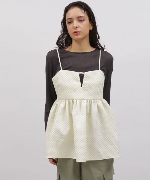 LAKOLE（ラコレ）の「ブラカットフクレジャガードキャミ / 108562