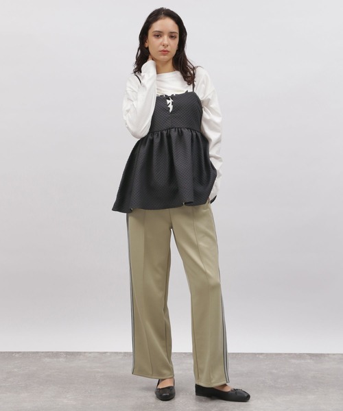 LAKOLE（ラコレ）の「ブラカットフクレジャガードキャミ / 108562（キャミソール・レディース・ブラウン系その他/アイボリー/ブラック・MEDIUM/SMALL）」の10枚目の写真