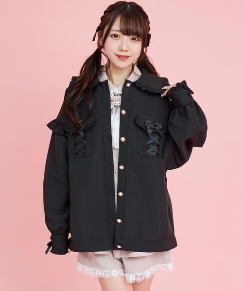 HONEY MI HONEY オーガンジー ジャケット コート HONEY MI HONEY<>アウター<>ジャケット