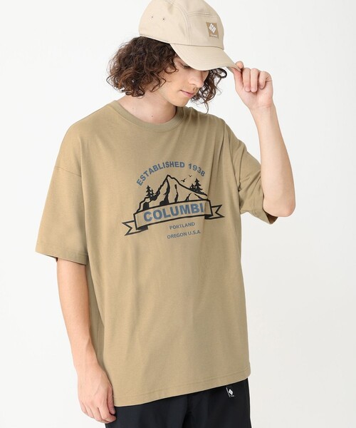 Columbia（コロンビア）の「【冷却Tシャツ】／Columbia コールド ベイ ダッシュ ショートスリーブ ティー／メンズ／吸湿速乾／UVカット／コロンビア（Tシャツ/カットソー・メンズ・ホワイト/グリーン/ブラウン/ブラック/ホワイト系その他2/ブラック系その他2/ベージュ/ネイビー/ベージュ系その他/グリーン系その他/ブラック系その他/ホワイト系その他・XL/S/L/M）」の8枚目の写真