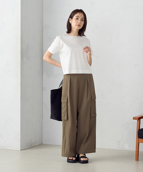 COMME CA ISM（コムサイズム）の「2WAY ワイド カーゴパンツ（カーゴパンツ・レディース・カーキ/チャコール・SMALL/MEDIUM/LARGE）」の7枚目の写真