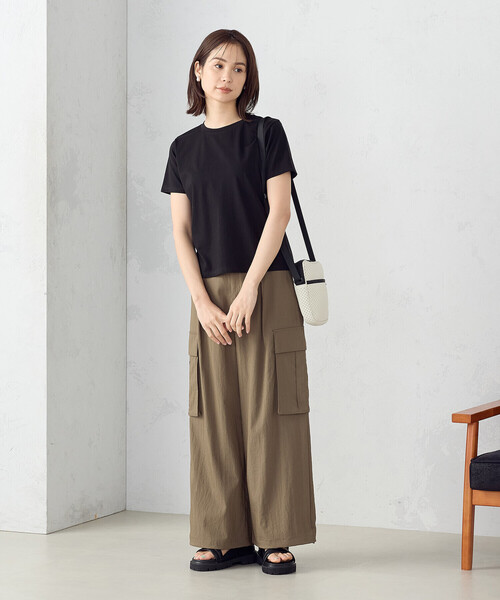 COMME CA ISM（コムサイズム）の「2WAY ワイド カーゴパンツ（カーゴパンツ・レディース・カーキ/チャコール・SMALL/MEDIUM/LARGE）」の8枚目の写真
