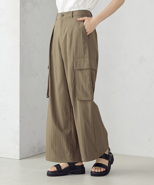 COMME CA ISM（コムサイズム）の「2WAY ワイド カーゴパンツ（カーゴパンツ・レディース・カーキ/チャコール・SMALL/MEDIUM/LARGE）」の10枚目の写真