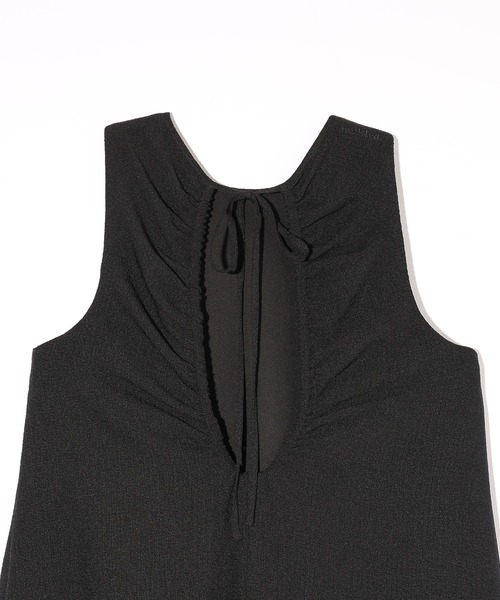 MILKFED.(ミルクフェド)の「BACK OPEN FLARE DRESS(ワンピース・レディース・ブラック/ブルー/オフホワイト・ONE SIZE)」の12枚目の写真