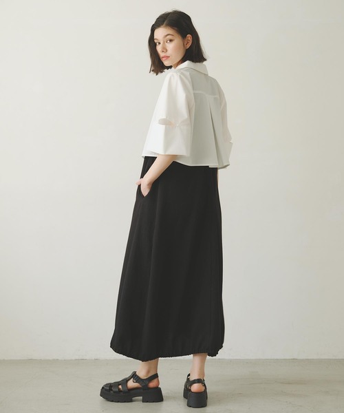 MILKFED.（ミルクフェド）の「BACK OPEN FLARE DRESS