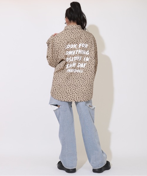 ブラウス シャツ 親子お揃い ヒョウ柄 シャツ 9364A レディース BABYDOLL ブラウス シャツ 親子お揃い ヒョウ柄 9364A