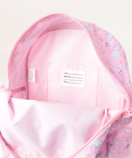 Kids Foret（キッズフォーレ）の「恐竜・ユニコーン総柄撥水加工リュック（バックパック/リュック・キッズ・ネイビー/ピンク/ブラック/サックスブルー・M/L/LL）」の8枚目の写真