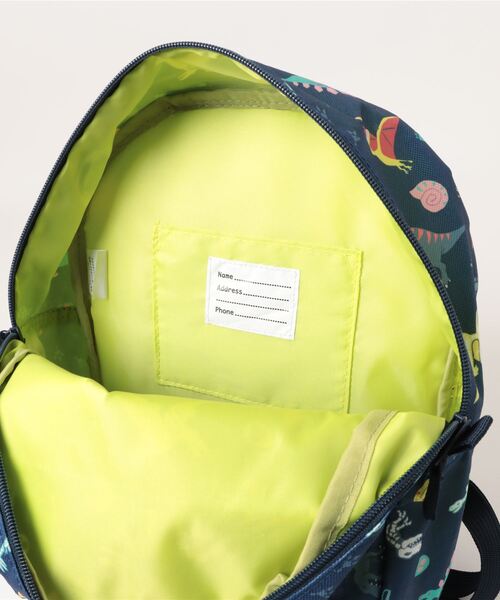Kids Foret（キッズフォーレ）の「恐竜・ユニコーン総柄撥水加工リュック（バックパック/リュック・キッズ・ネイビー/ピンク/ブラック/サックスブルー・M/L/LL）」の9枚目の写真