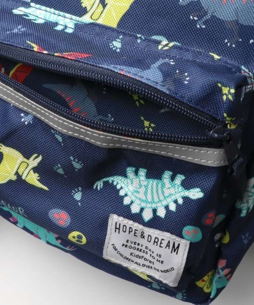 Kids Foret（キッズフォーレ）の「恐竜・ユニコーン総柄撥水加工リュック（バックパック/リュック・キッズ・ネイビー/ピンク/ブラック/サックスブルー・M/L/LL）」の20枚目の写真