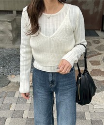 LE MORE（リモア）の「コンパクトレイヤードニット（ニット/セーター）」