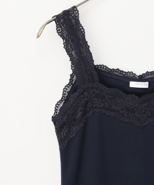 Honeys（ハニーズ）の「テレコレースキャミソール（キャミソール・レディース・ネイビー/ピンク/ブラック/サックスブルー/アイボリー/オフホワイト/モカ/グリーン・S/M/L/LL）」の18枚目の写真