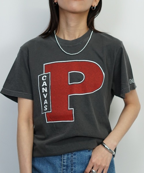 BARNYARDSTORM（バンヤードストーム）の「BARNYARDSTORM / 【PARROTT CANVAS】PCクラシックT（Tシャツ/カットソー・レディース・アイボリー/チャコール・FREE）」の12枚目の写真