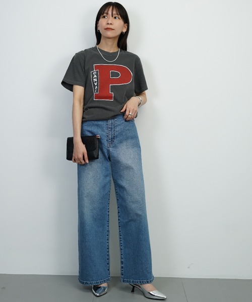 BARNYARDSTORM（バンヤードストーム）の「BARNYARDSTORM / 【PARROTT CANVAS】PCクラシックT（Tシャツ/カットソー・レディース・アイボリー/チャコール・FREE）」の5枚目の写真