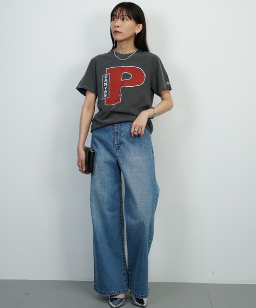 BARNYARDSTORM（バンヤードストーム）の「BARNYARDSTORM / 【PARROTT CANVAS】PCクラシックT（Tシャツ/カットソー・レディース・アイボリー/チャコール・FREE）」の6枚目の写真