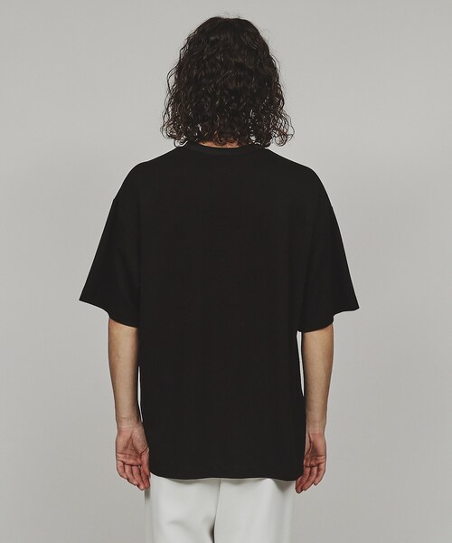 tk.TAKEO KIKUCHI(ティーケータケオキクチ)の「◆ウェーブレタードフラワーTシャツ(Tシャツ/カットソー・メンズ・ホワイト/ブラック/ブラック系4・02/03)」の16枚目の写真