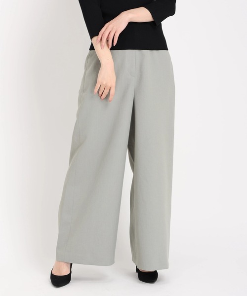 STRAWBERRY-FIELDS（ストロベリーフィールズ）の「ｱｼﾞｬｽﾄﾜｲﾄﾞﾊﾟﾝﾂ（その他パンツ・レディース・オフホワイト/ブラック/カーキ/ピンクベージュ・2/1）」の4枚目の写真