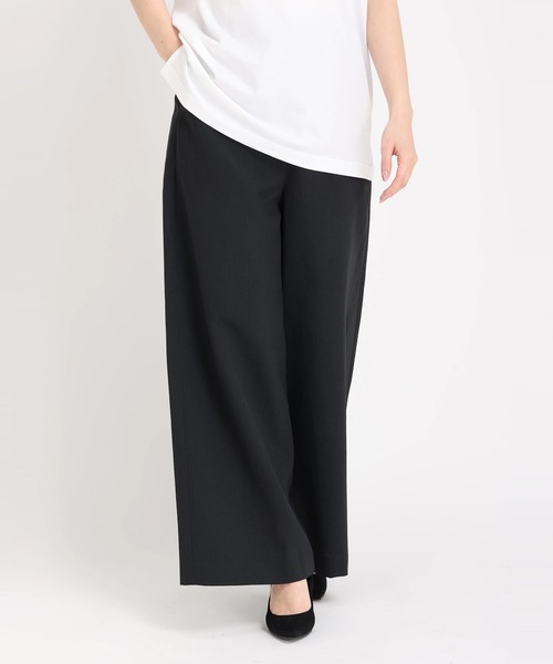 STRAWBERRY-FIELDS（ストロベリーフィールズ）の「ｱｼﾞｬｽﾄﾜｲﾄﾞﾊﾟﾝﾂ（その他パンツ・レディース・オフホワイト/ブラック/カーキ/ピンクベージュ・2/1）」の3枚目の写真