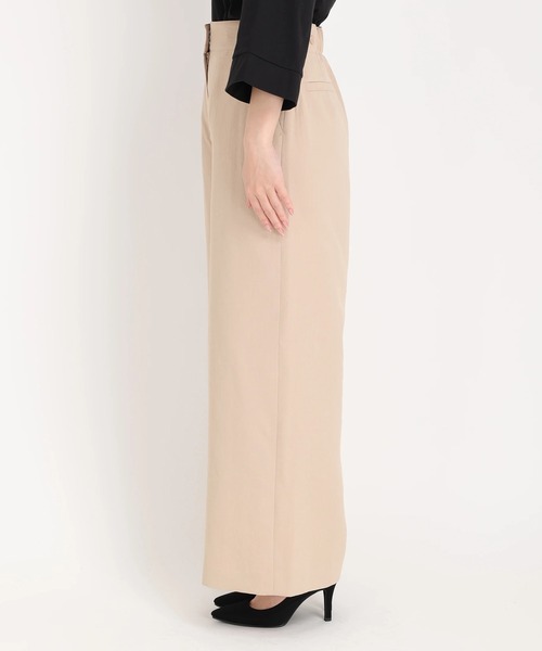 STRAWBERRY-FIELDS（ストロベリーフィールズ）の「ｱｼﾞｬｽﾄﾜｲﾄﾞﾊﾟﾝﾂ（その他パンツ・レディース・オフホワイト/ブラック/カーキ/ピンクベージュ・2/1）」の6枚目の写真